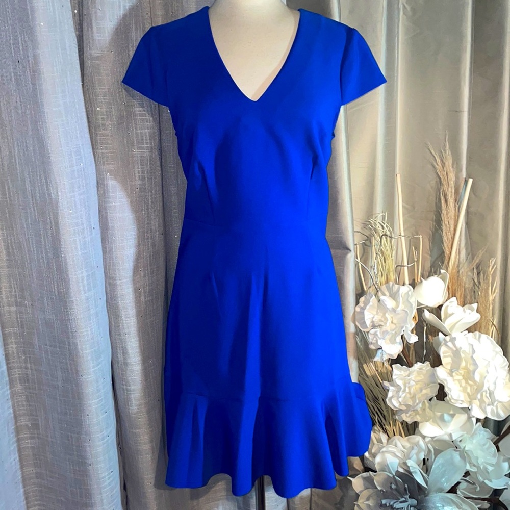 Betsy Johnson Fit and Flare Royal Blue Dress - Picture 3 of 16